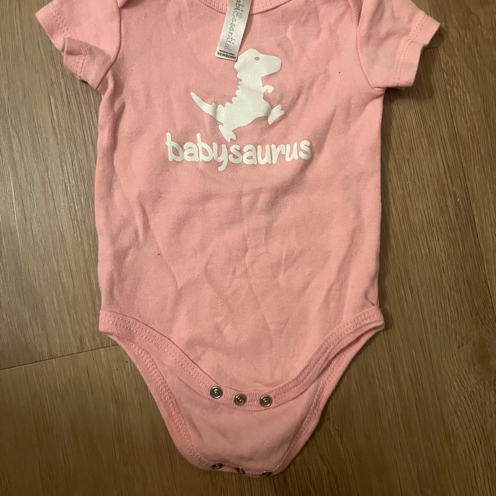 Carter's Pink 'Babysaurus' Short-Sleeve Bodysuit